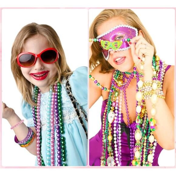 Pink Pearl Beads for Jewelry Making, 1750pcs Light Pink Pearl Craft Bead with - Picture 5 of 8